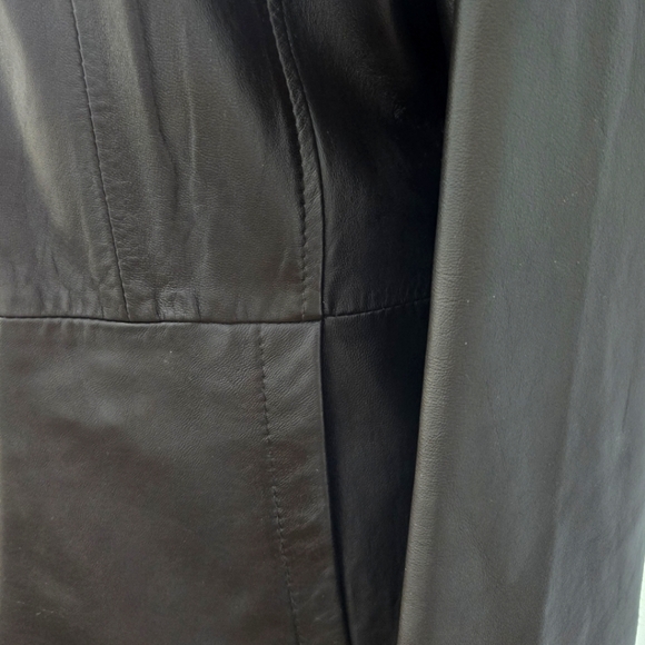 Croft & Barrow Lambskin leather mid length Brown zip front Women's Size XL - Picture 7 of 10